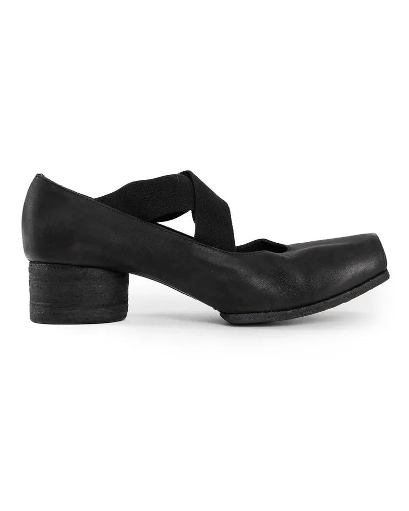 Uma Wang Calfskin Ballerina Pumps Black