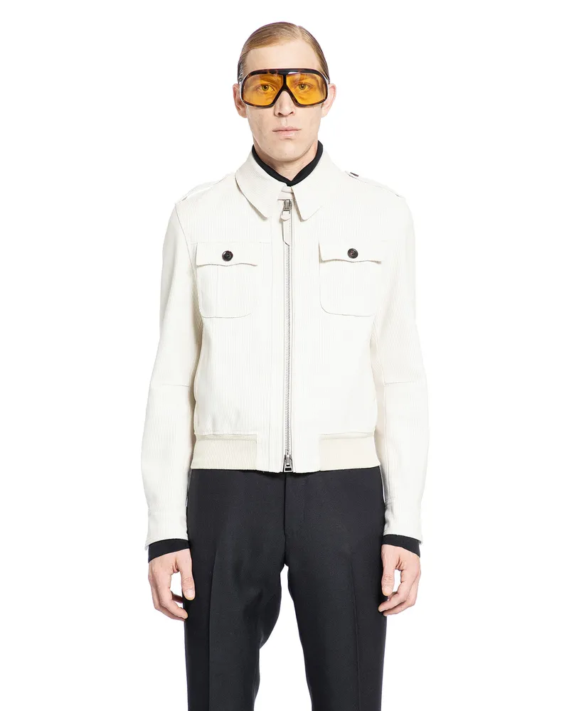 Tom Ford MAN OFF-WHITE JACKETS