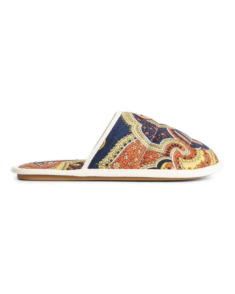 Valentino Garavani Ta chambre scivola in viaggio immaginario denim Multicolor
