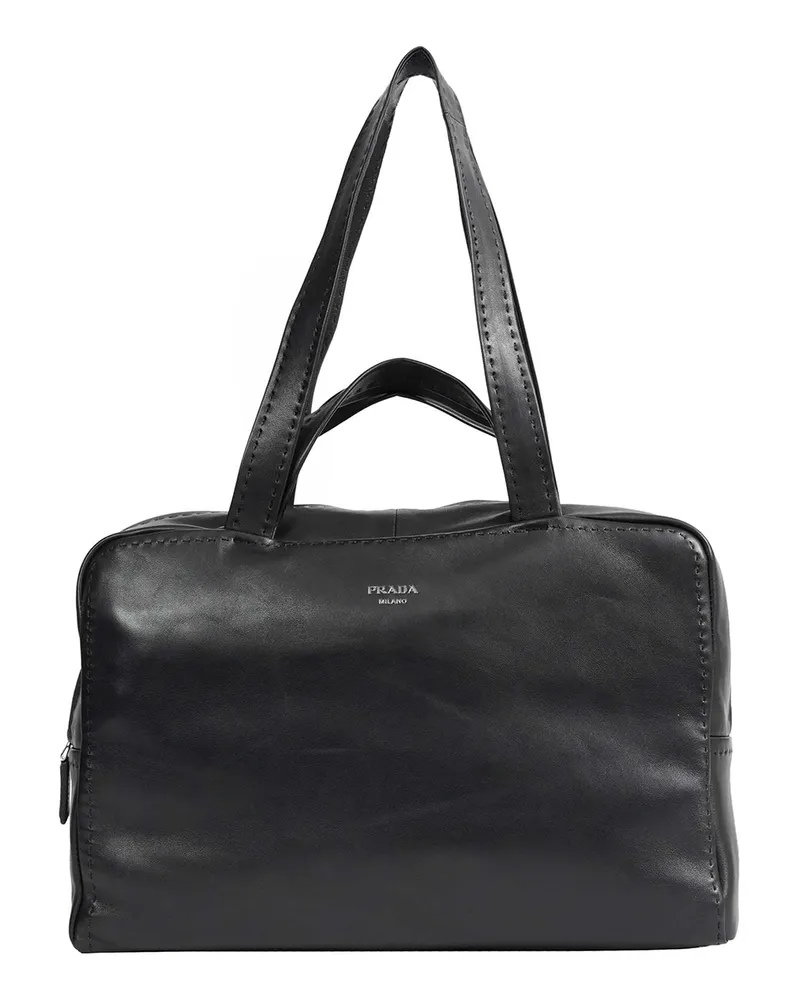 Prada Nappa Leather Work Bag Black