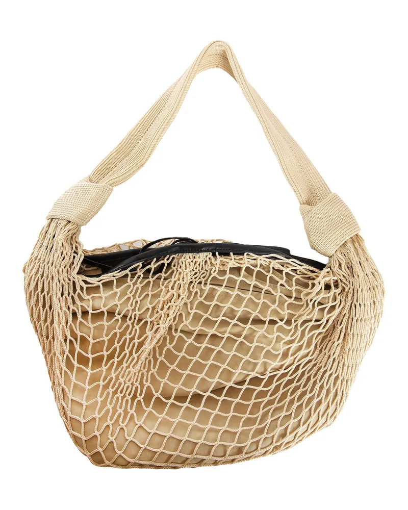 Christophe Lemaire Fortune Croissant Filt Bag Beige