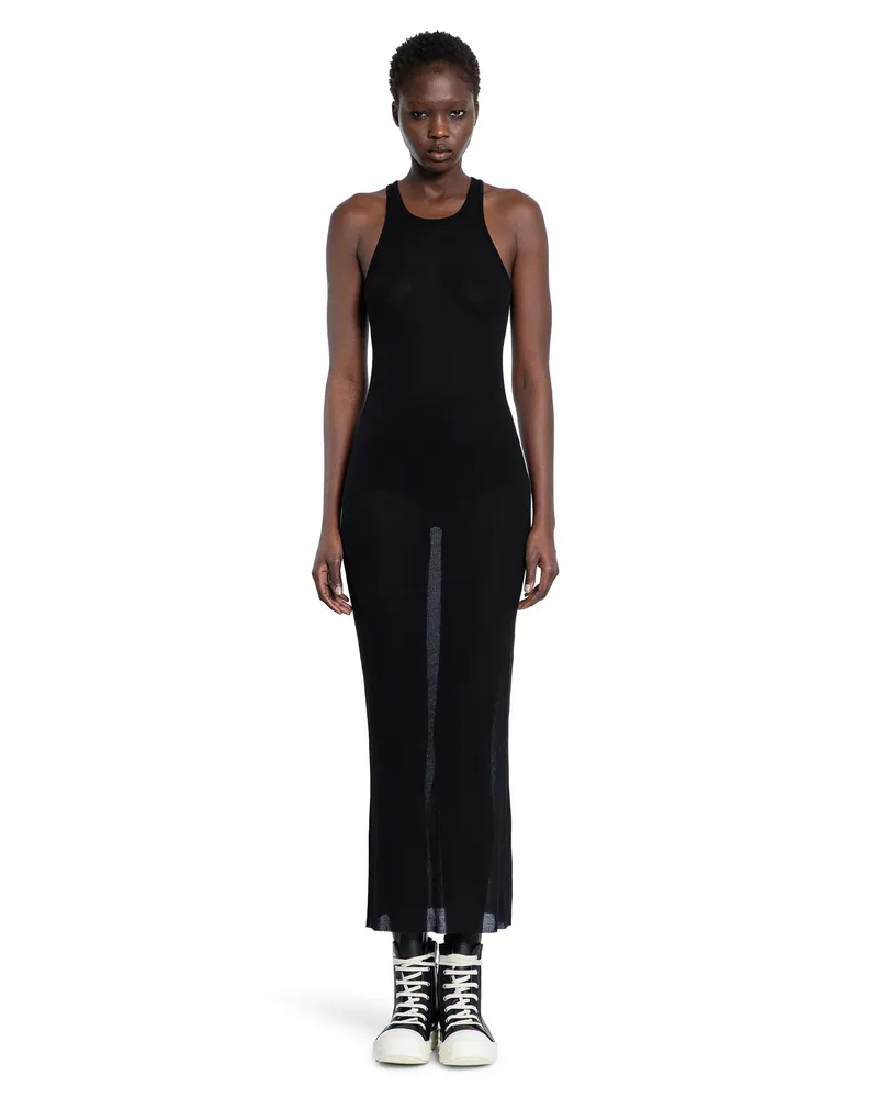 Rick Owens Abito Tank di Hollywood Black
