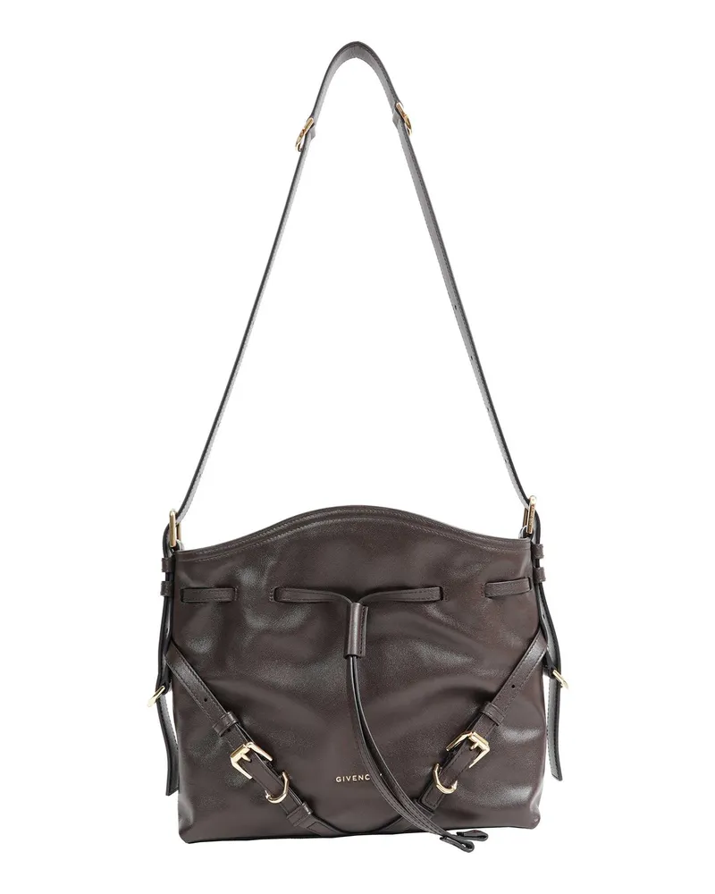 Givenchy Small Voyou Bucket Bag Brown