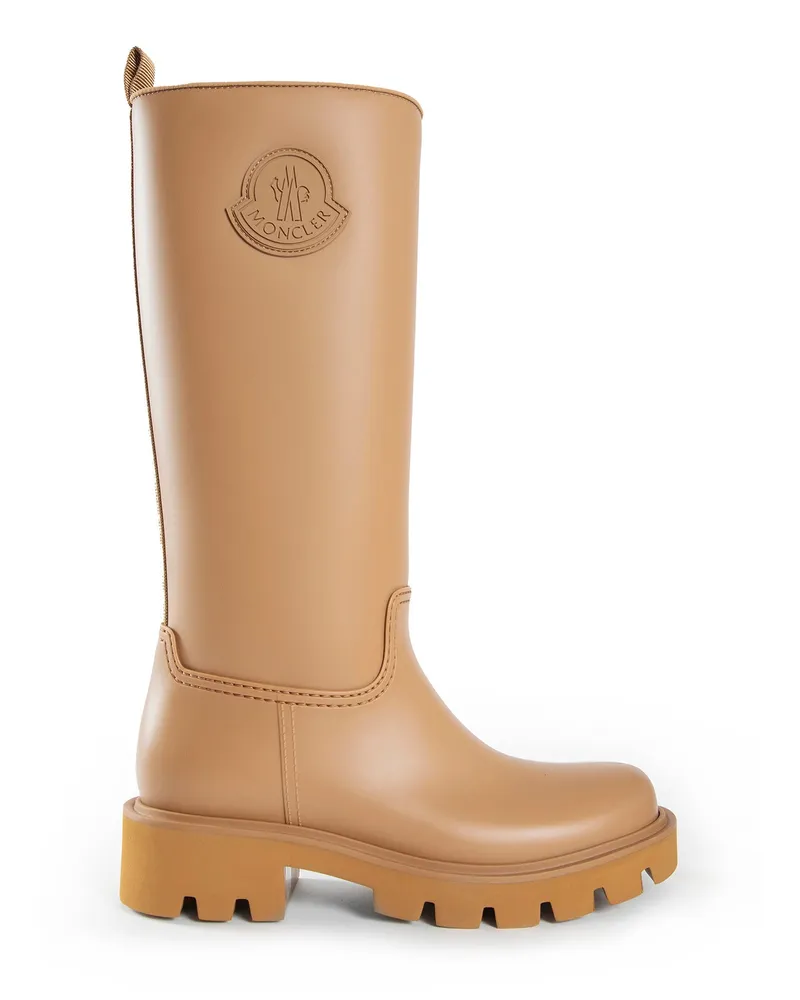 Moncler Kickstream High Rain Boots Brown