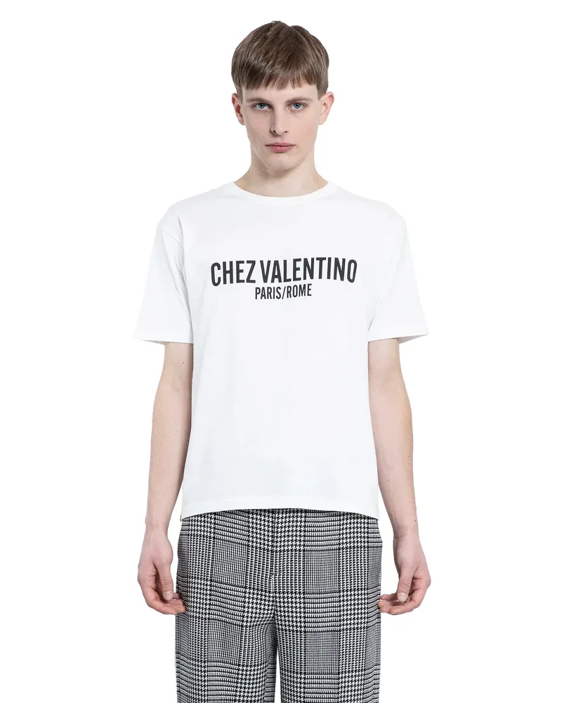 Valentino Garavani Chez  Cotton T-Shirt White
