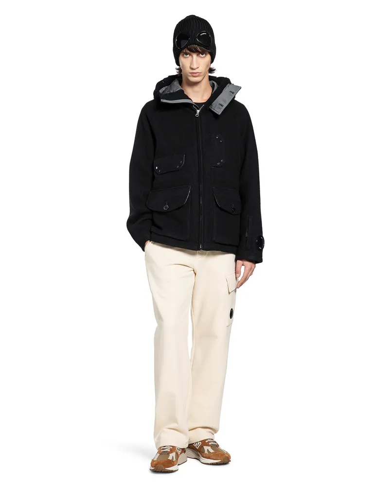 C.P. Company Jacket in Virgin Wool Black