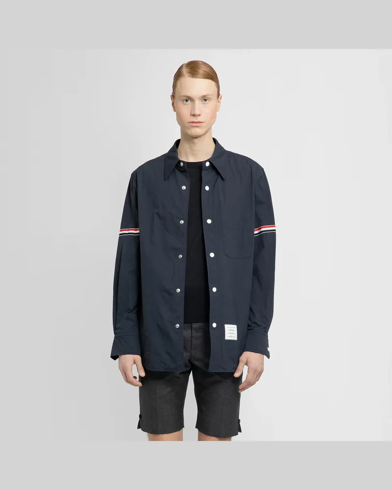 Thom Browne MAN BLUE SHIRTS Blue