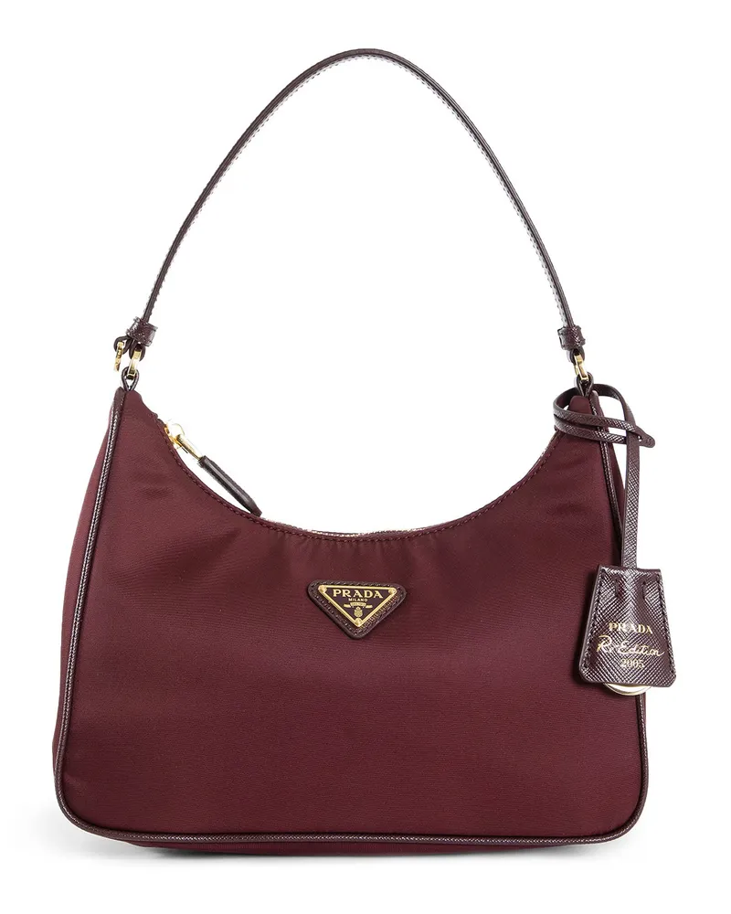 Prada Re-Nylon and Saffiano Mini Bag Purple