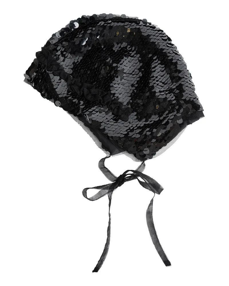 Simone Rocha Frill Bonnet Black