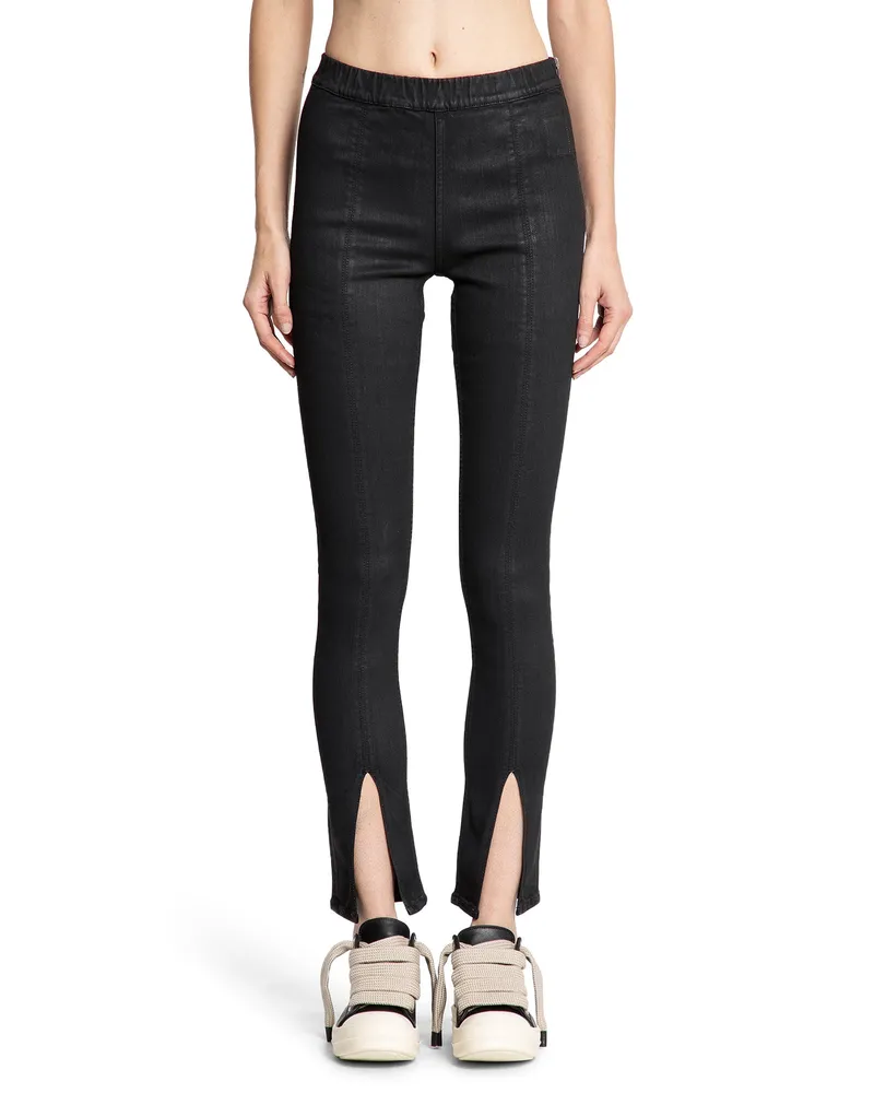 DRKSHDW by Rick Owens Concordians Slit Front Leggings Black