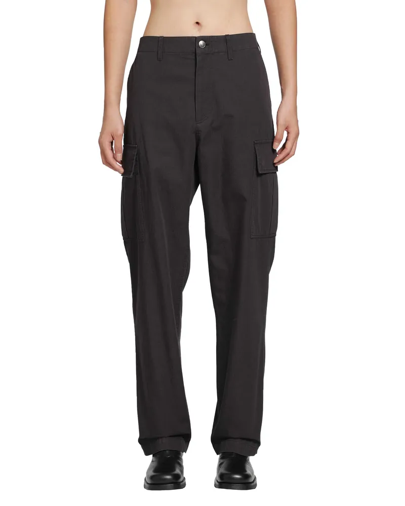 Burberry Cotton Cargo Trousers Brown