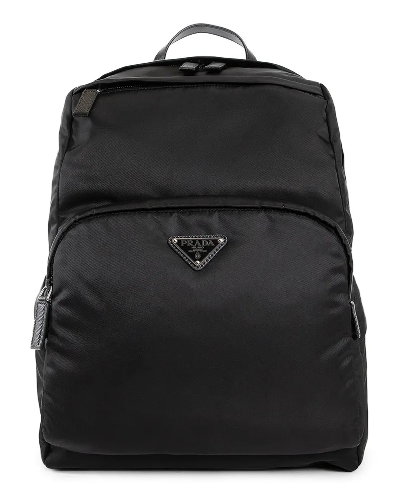 Prada Re-Nylon and Saffiano Leather Backpack 