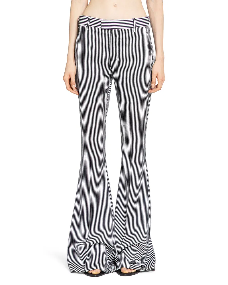 Ann Demeulemeester Adri Bootcut Trousers Black&white