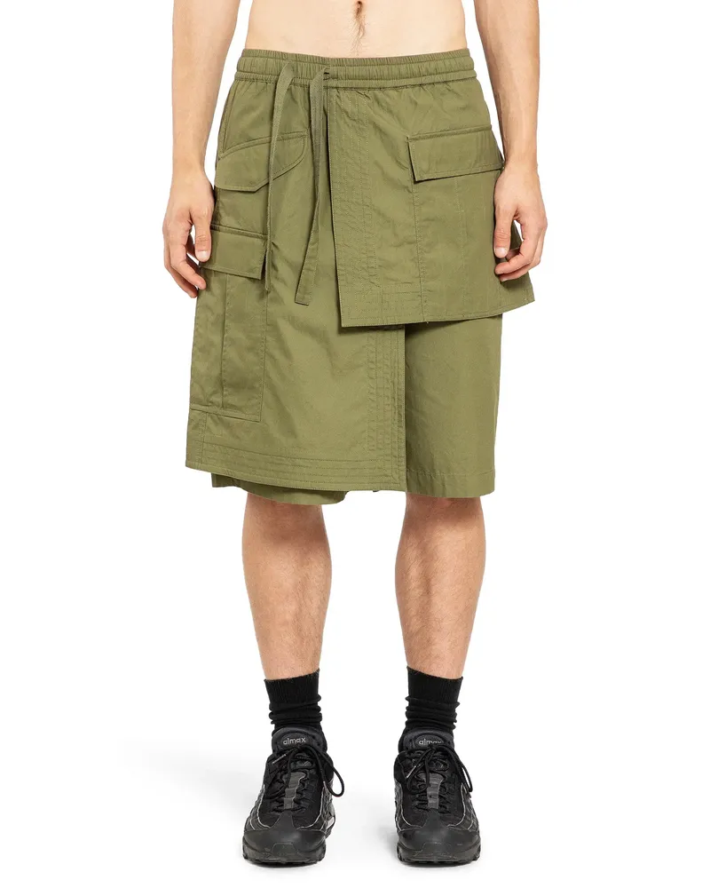 maharishi Pantaloncini Asimmetrici Hakama Green