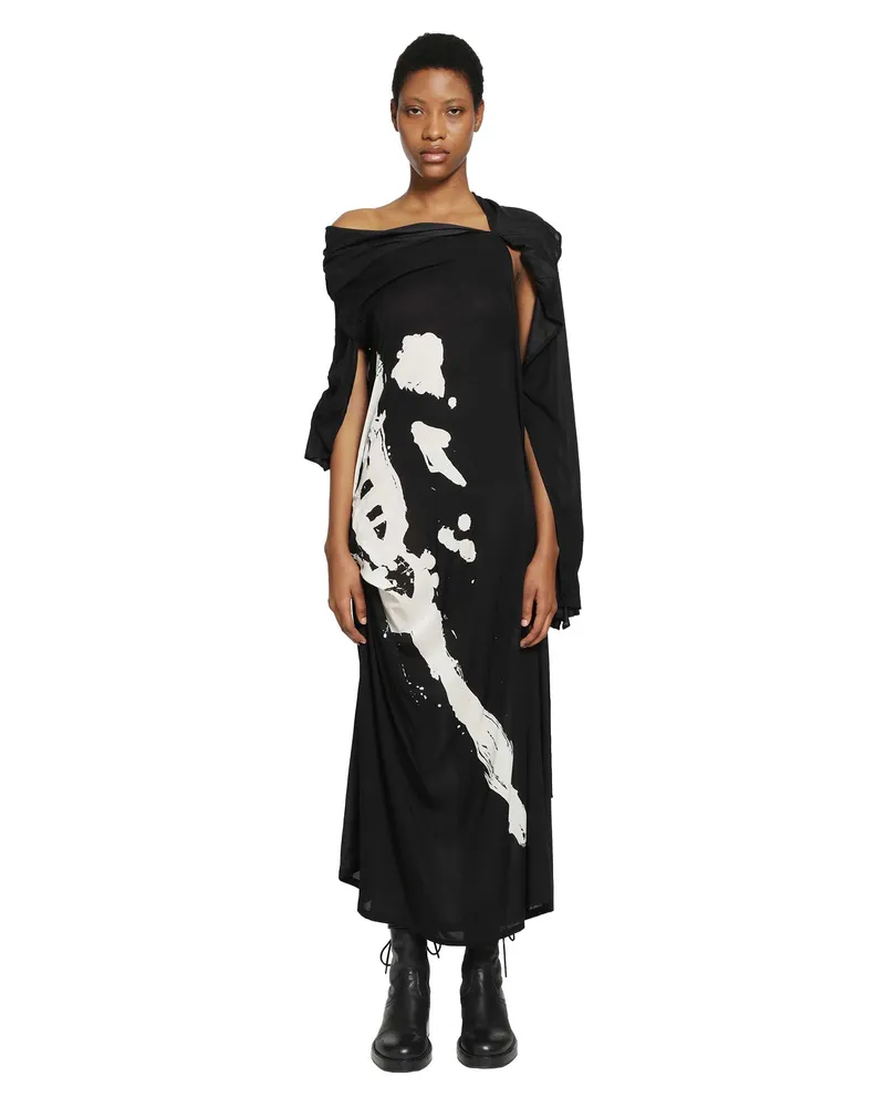 Yohji Yamamoto Long Sleeve Dress Black
