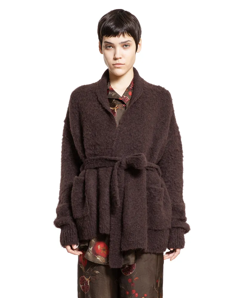 Uma Wang Over Cardigan Brown