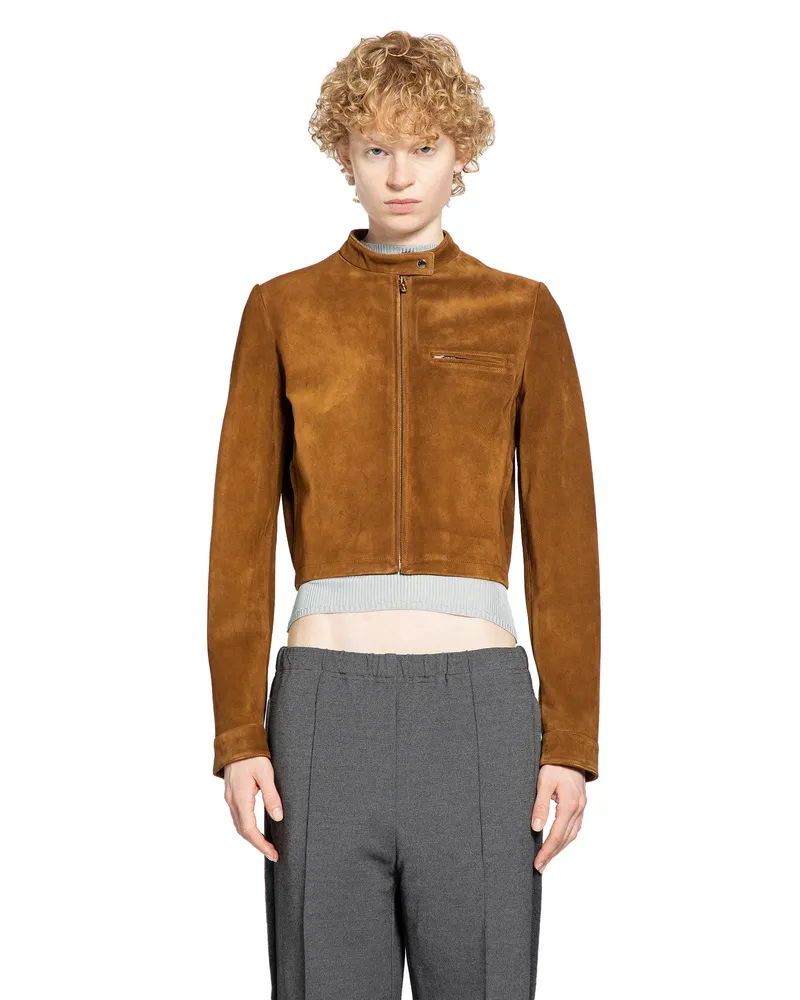 Miu Miu Suede Jacket Green