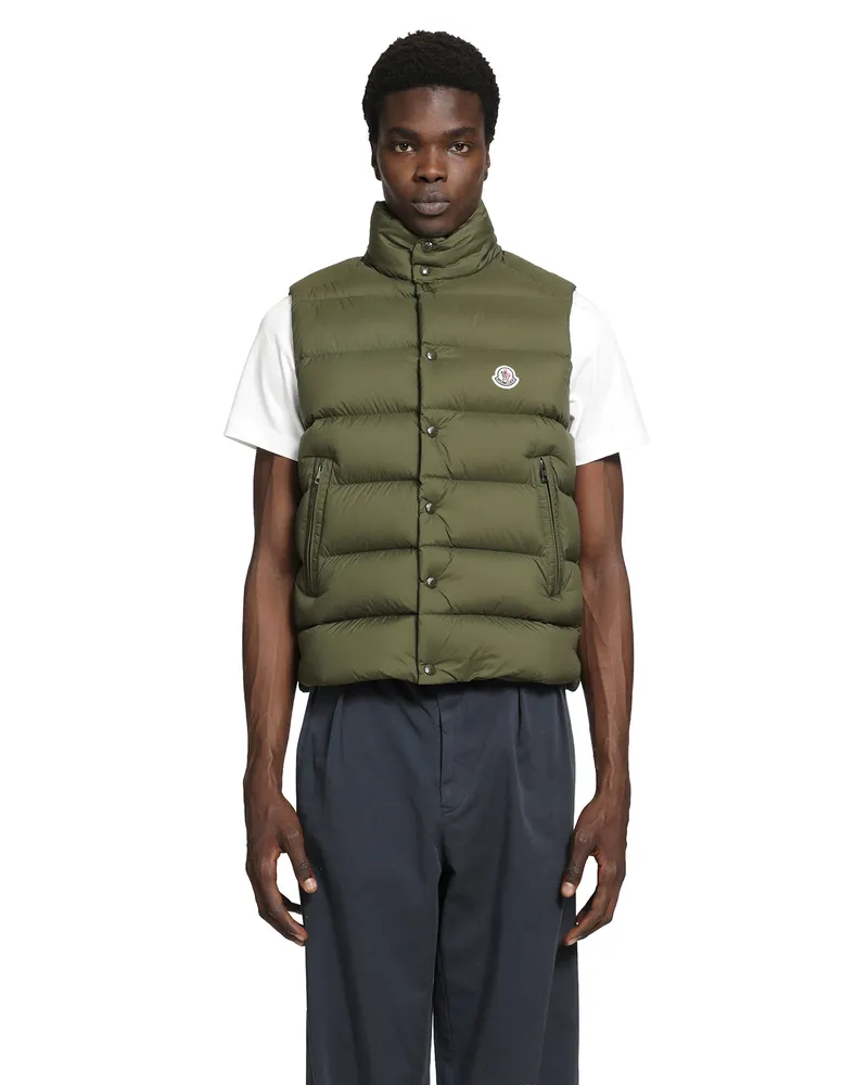 Moncler Tibb Down Gilet Green