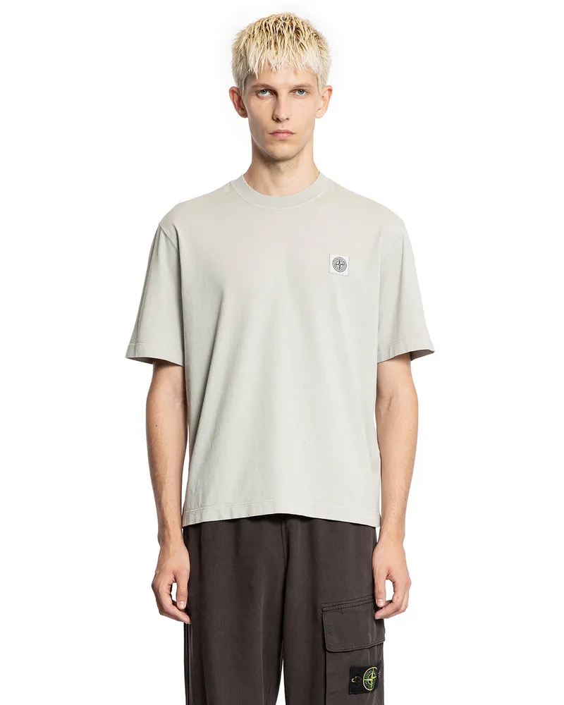Stone Island 2100025 Combed Organic Cotton Jersey T-Shirt Grey