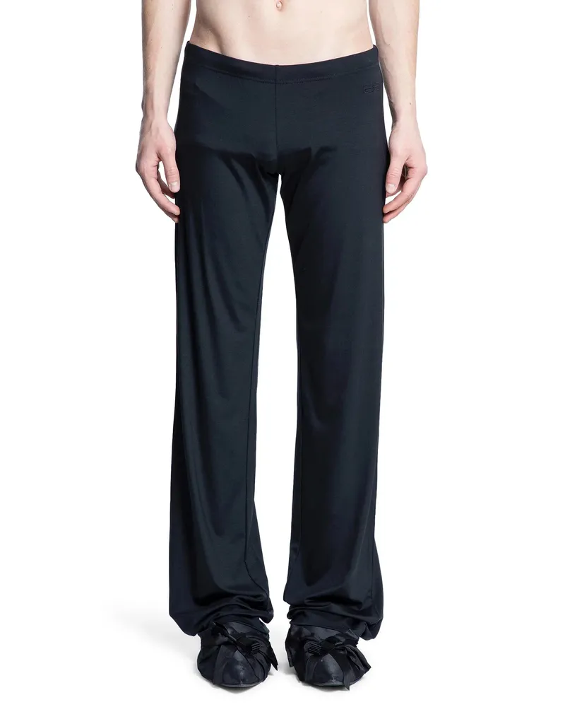 Balenciaga Pantaloni elastici in modal elasticizzato Black