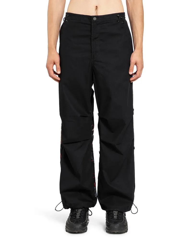 maharishi MAN BLACK TROUSERS Black