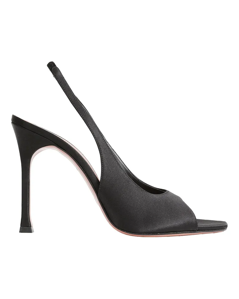 Amina Muaddi Alexa Sling Slippers 105 Black