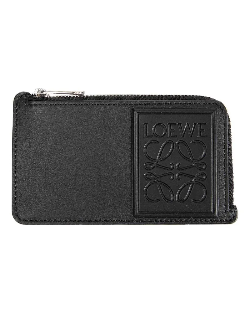 Loewe Coin Card holder in Satin Calfskin Black