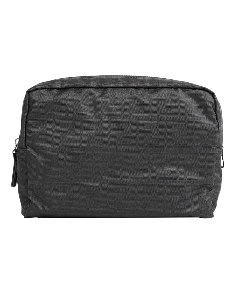 Fendi Superlight FF Zucca Fabric Toiletry Case Black