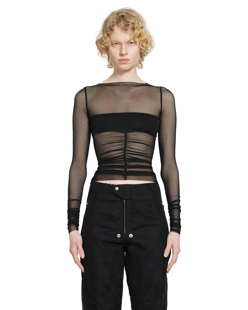 Rick Owens Temple Bandeau Top Black