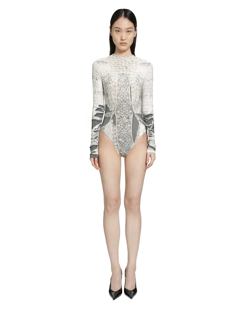 Dilara Findikoglu Past Edges Bodysuit Grey