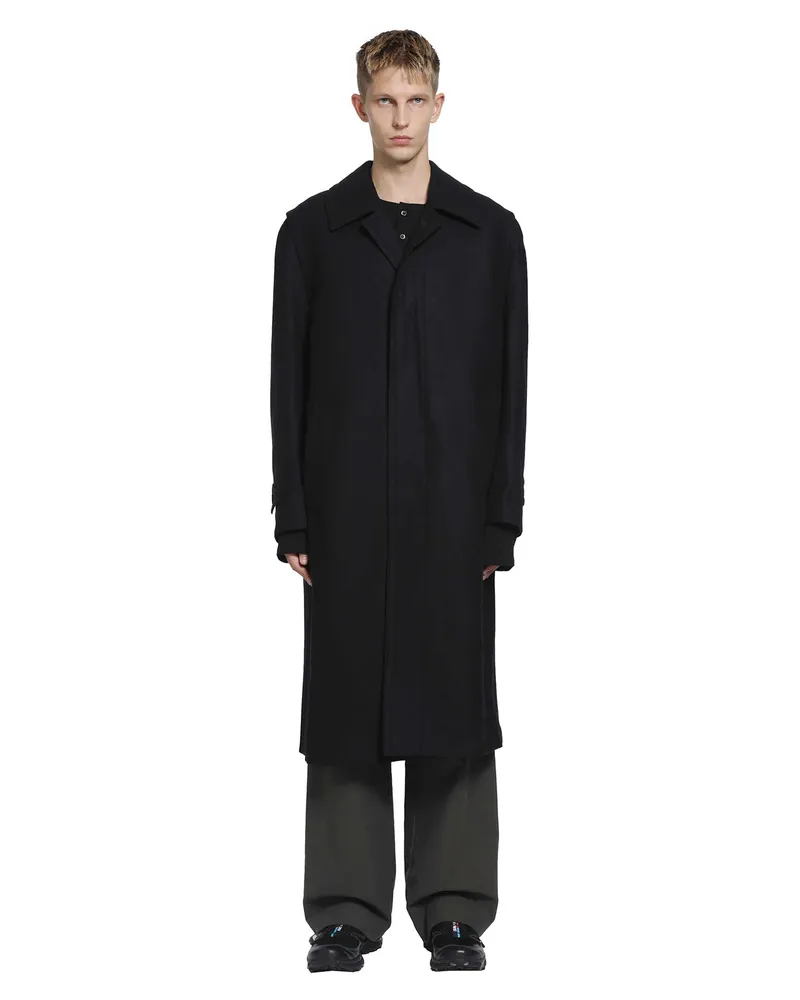 Rier Classic Loden Coat Black