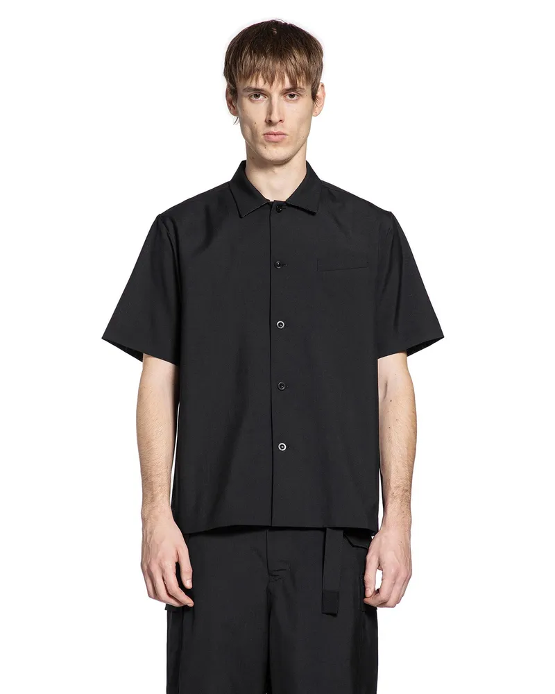 Sacai Suiting Shirt Black