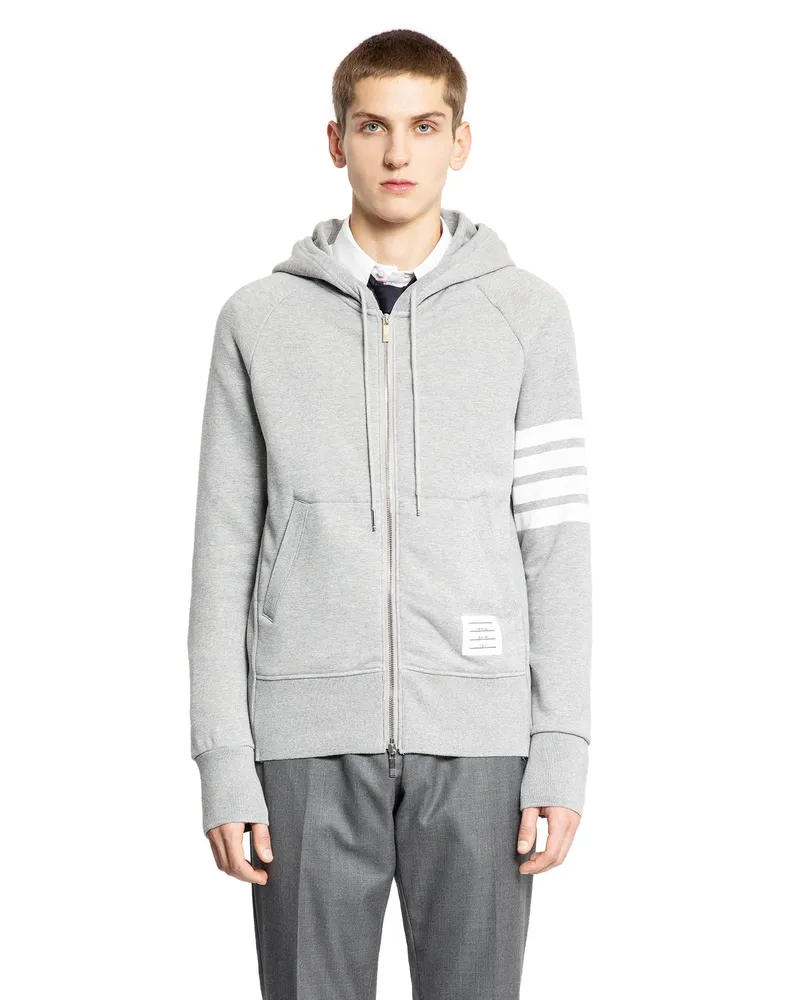 Thom Browne Engineered 4-Bar Classic Hoodie Grey