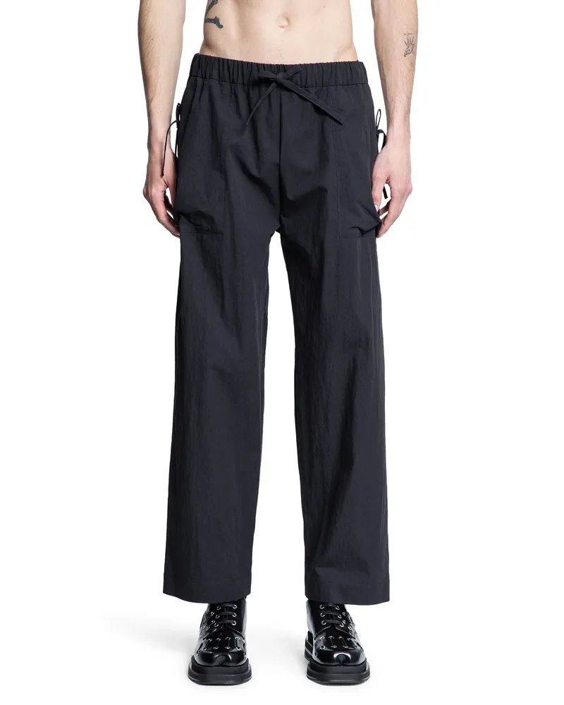 Simone Rocha Bow Detail Cargo Drawstring Trousers Grey