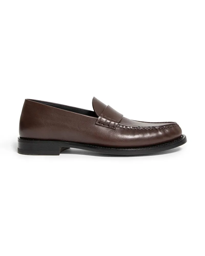 The Row Mocassini in pelle Novus Brown