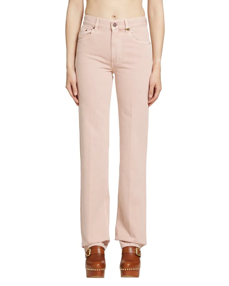 Chloé Straight Jeans Pink