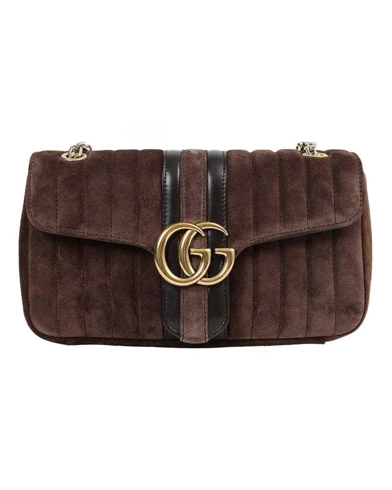 Gucci Marmont Medium Shoulder Bag Brown
