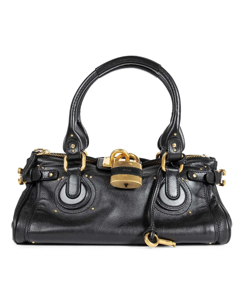 Chloé WOMAN BLACK TOP HANDLE BAGS Black