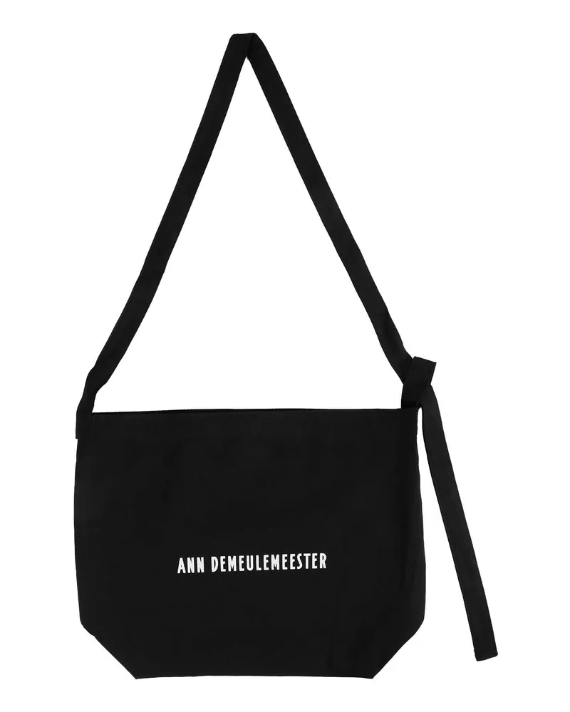 Ann Demeulemeester AD Medium Shoulder Bag Black