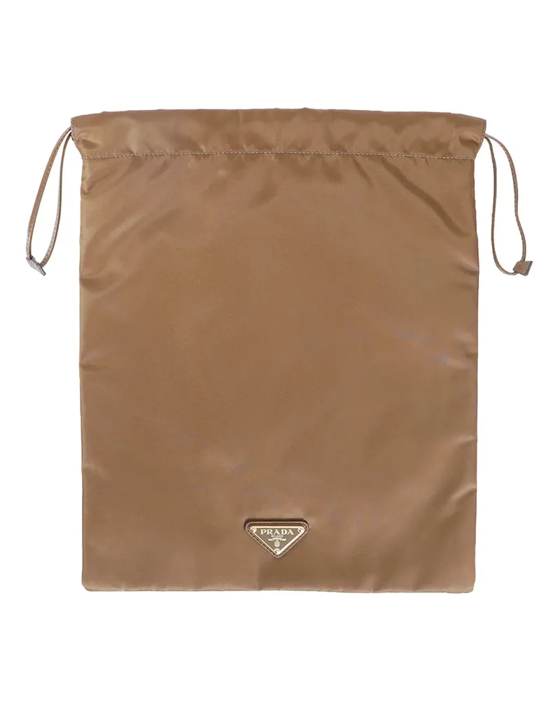 Prada Re-Nylon Travel Pouch Brown