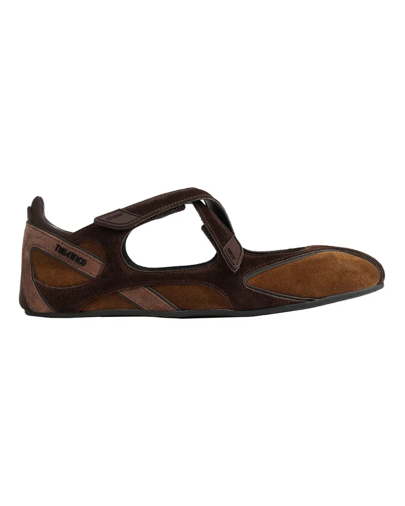 ATTICO Floor01 Ballerina Flats Brown