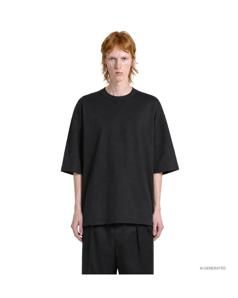 Comme des Garçons Boxy Cotton T-Shirt Black