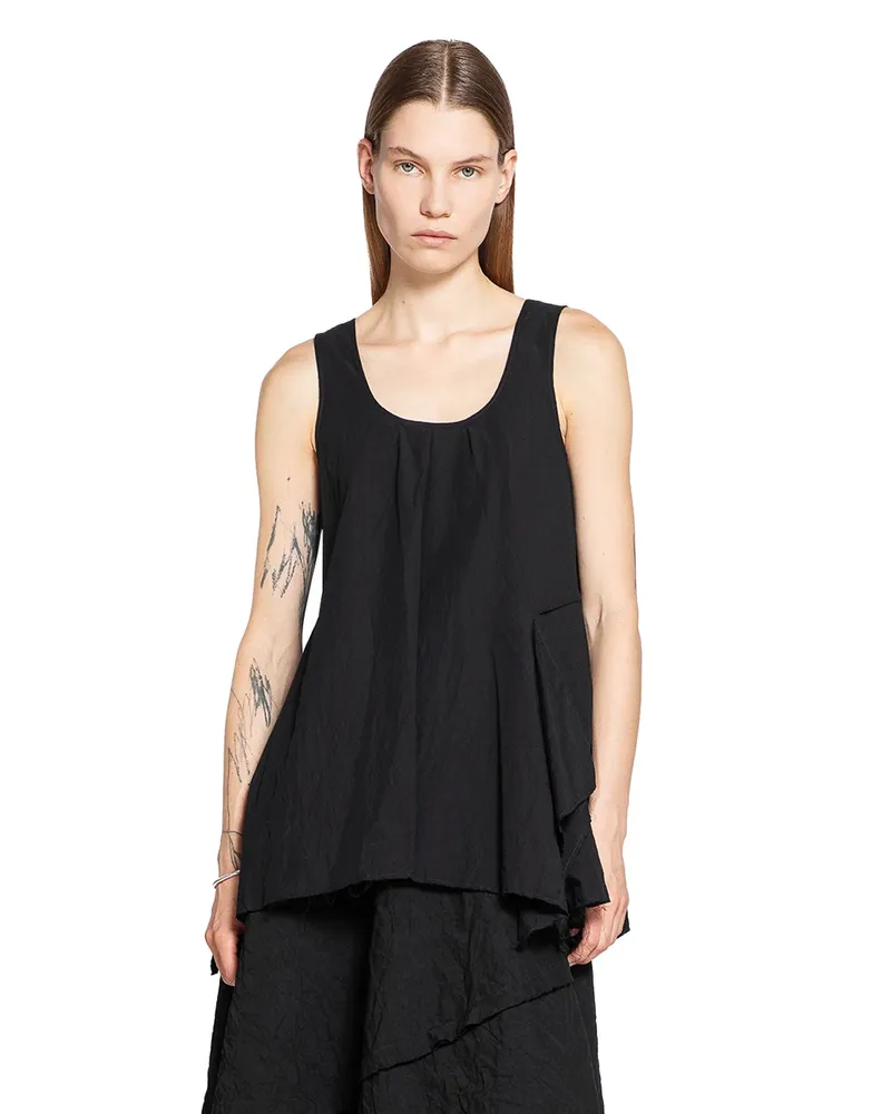 forme d'expression Top a fazzoletto Black