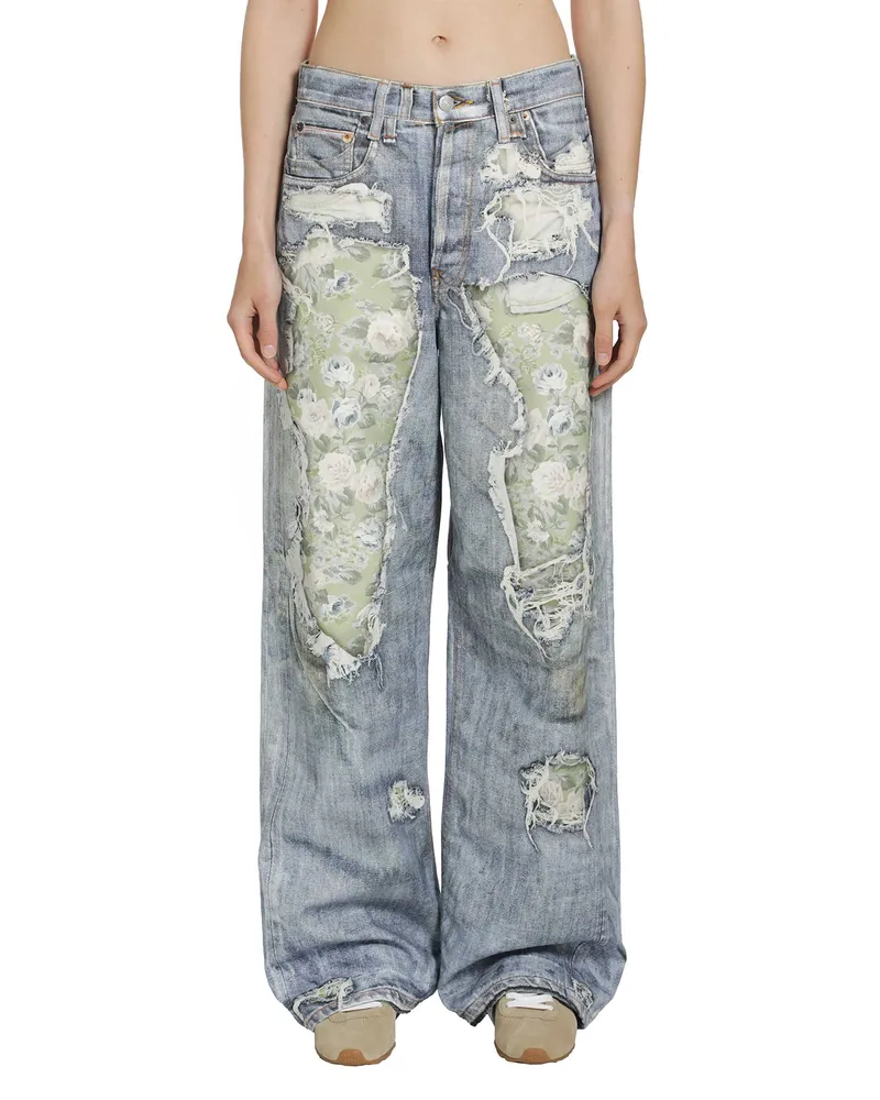 Acne Studios Trompe-L'Oeil Jeans 1981 Blue