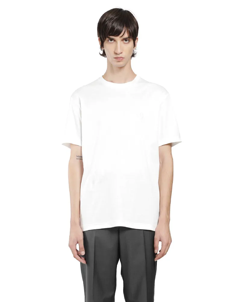 Giorgio Armani Cotton Interlock Short Sleeve T-Shirt White