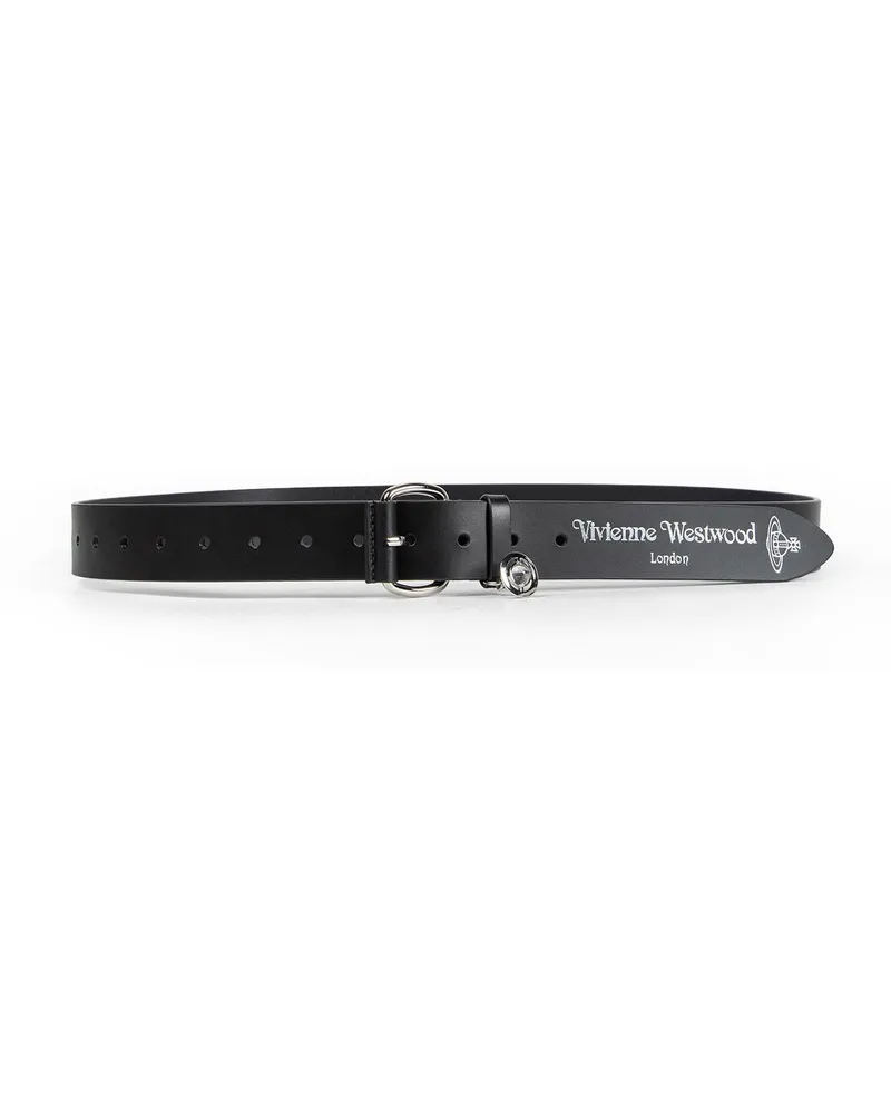 Vivienne Westwood Wide Alex Charm Belt Black