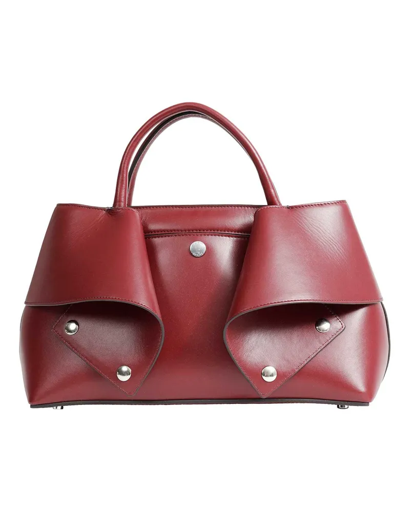 Totême Small Marcer Leather Tote Bag Red