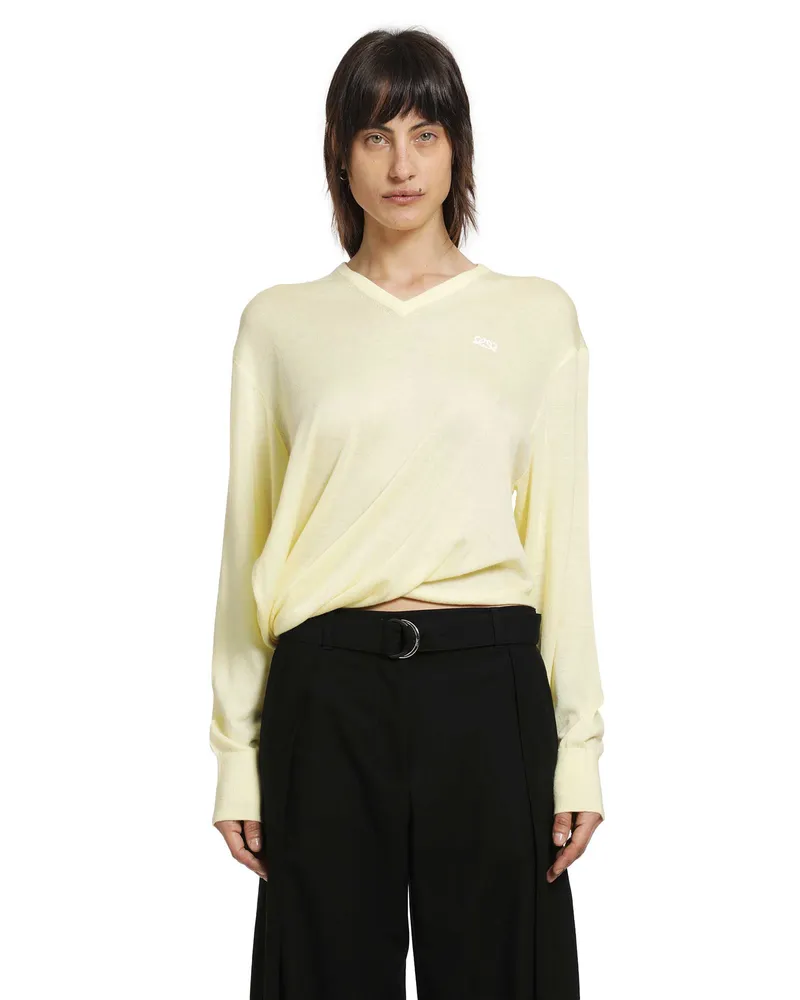 Loewe Draped Sweater Yellow