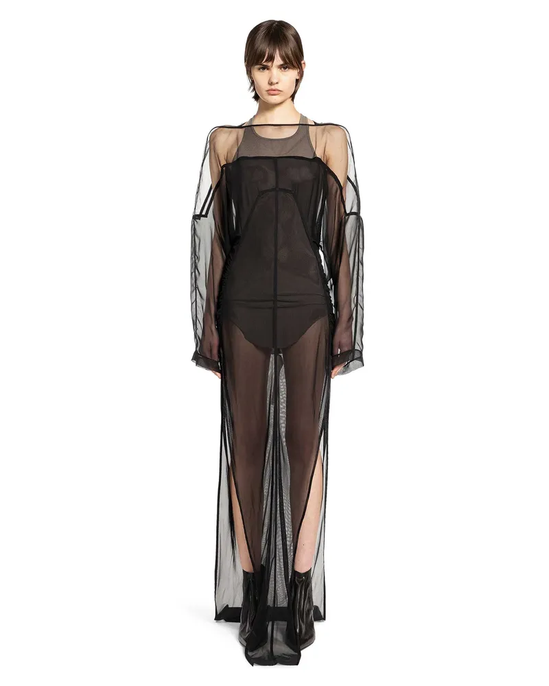 Rick Owens Temple Collage Gown Black