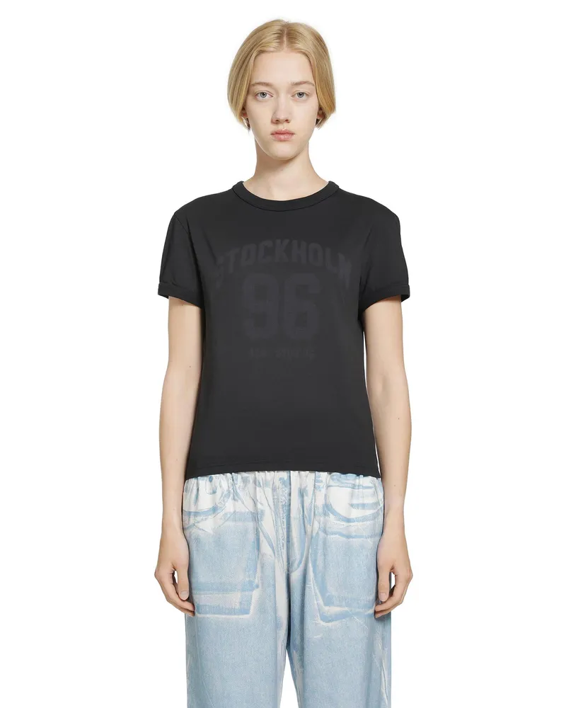Acne Studios Printed Jersey T-shirt Black